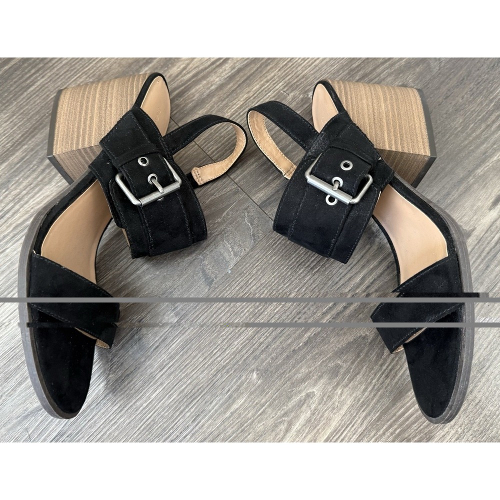 SOLD
Girl Block Heel Sandals Open Toe Slingback Minimalist Chic 8.5 Goth - Picture 6 of 10